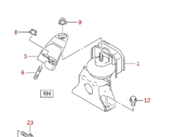NEW Genuine Suzuki IGNIS 1.5 ENGINE MOUNT MOUNTING Left Side 11620-70H00