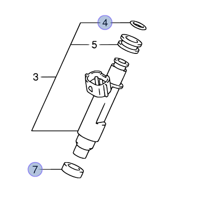 NEW Genuine Suzuki JIMNY M13A Engine FUEL INJECTOR SEALS SEAL & CUSHION 4 of each