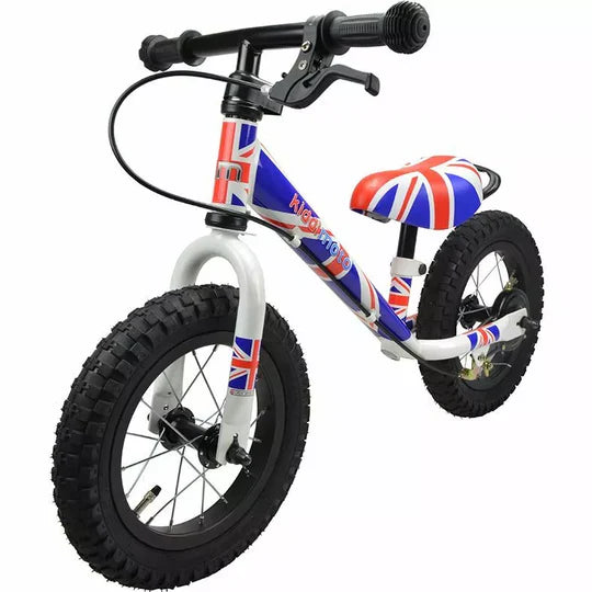 NEW Adjustable Children Kids GP BALANCE BIKE Metal UNION JACK