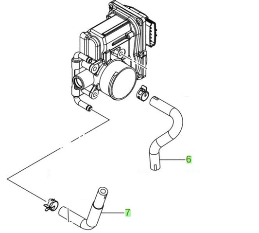 2x NEW Genuine Suzuki SWIFT 2011-16 THROTTLE BODY COOLANT WATER HOSES Rubber