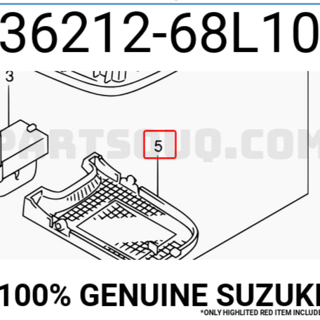 NEW Genuine Suzuki SWIFT Interior Map Light Lens Cover LEFT 36212-68L10