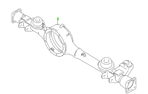 NEW Genuine Suzuki JIMNY up to 2019 Rear Axle Housing 46510-57M00
