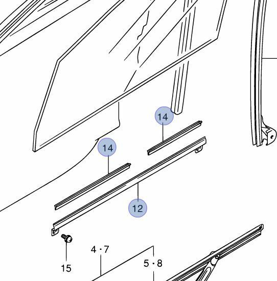 NEW Genuine Suzuki SWIFT 2005-2010 Front WINDOW CHANNEL & RUBBERS 83610-77A00 2x83691-76G00