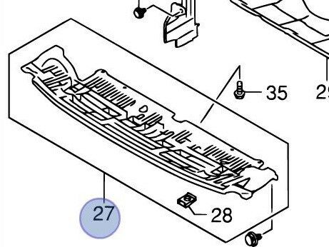 NEW Genuine Suzuki SWIFT Front Lower Bumper Absorber Impact Crash 72460-68L01