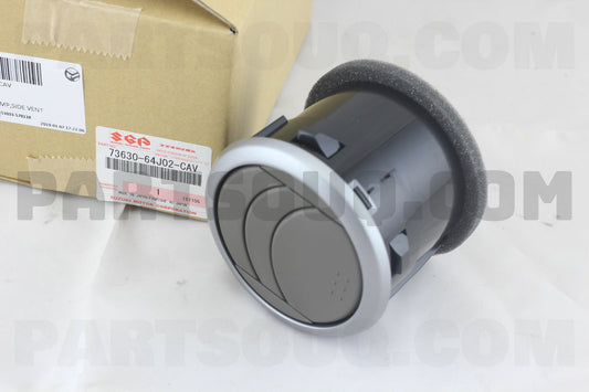 NEW Genuine Suzuki GRAND VITARA Interior Outer Dash Circular Air VENT Black/Brown73630-64J02-CAV
