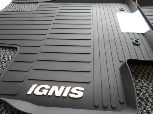 NEW Genuine Suzuki IGNIS LEFT HAND DRIVE 4x Rubber Mats Set Black 75901-62RG1