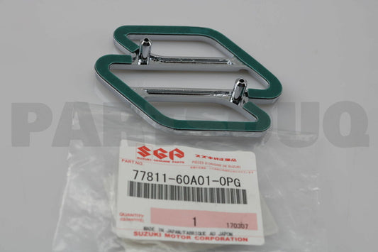 NEW Genuine Suzuki VITARA 1995-2002 Front Grille Badge EMBLEM Chrome 77811-60A01-0PG