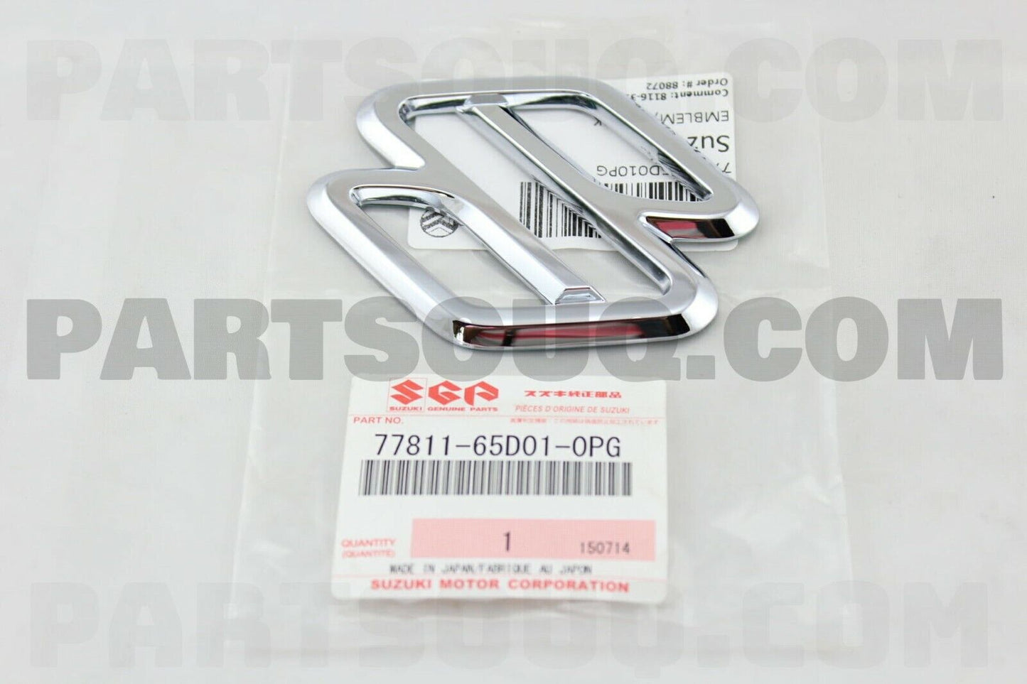 NEW Genuine Suzuki CARRY VAN Front Grille Chrome S Badge Emblem 77811-65D01-0PG