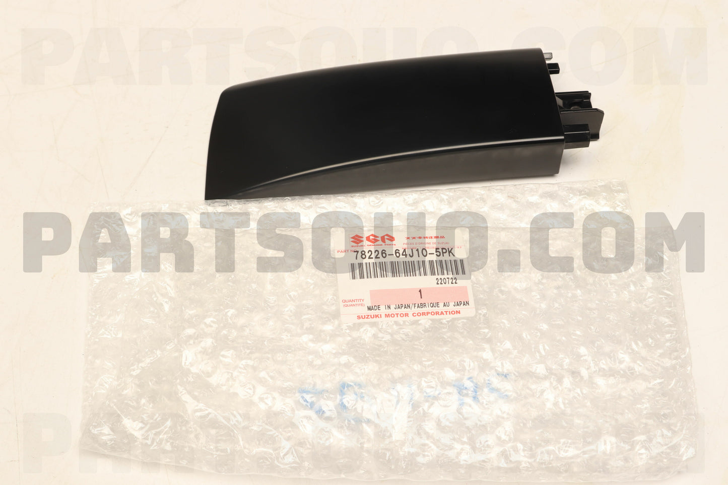 NEW Genuine Suzuki GV GRAND VITARA ROOF BAR CAP CLIP COVER BLACK Left Rear 78226-64J10-5PK