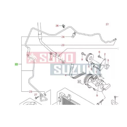 NEW Genuine Suzuki SPLASH Air Con Condenser Liquid Pipe 95731-51K01