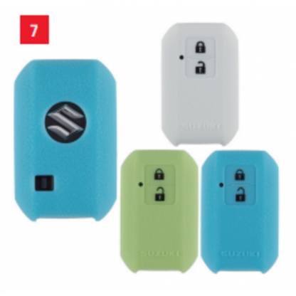 NEW Genuine Suzuki Glow in the Dark Key Cover Protector Silicone Blue 99000-79N12-378