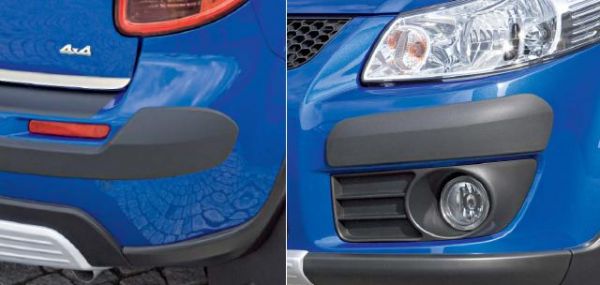 NEW Genuine Suzuki SX4 Front & Rear Bumper Corner Protectors Black 990E0-79J59