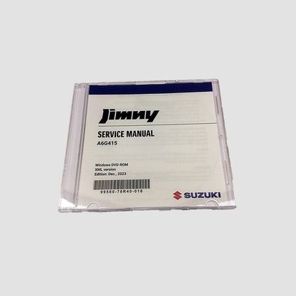NEW Genuine Suzuki JIMNY 2019-On SERVICE WORKSHOP MANUAL DVD 99560-78R40-018