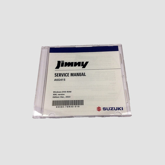 NEW Genuine Suzuki JIMNY 2019-On SERVICE WORKSHOP MANUAL DVD 99560-78R40-018
