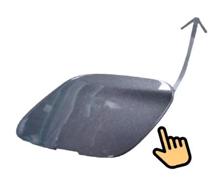 NEW Genuine Suzuki SWIFT 2017 ON Tow Eye Cover Clip Cap PAINTED Grey 71712-52R00-ZMW