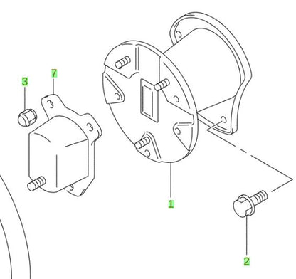 NEW Genuine Suzuki JIMNY Spare Wheel Mounting Bracket Kit