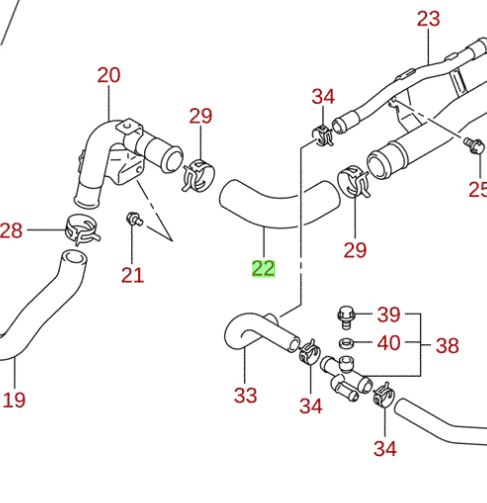 NEW Genuine Suzuki SWIFT 2005-11 Cooling Radiator Rubber Connector Hose INLET 17853-62J30