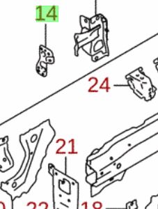 NEW Genuine Suzuki S-CROSS Front Headlight Bracket Right 58115-63T00