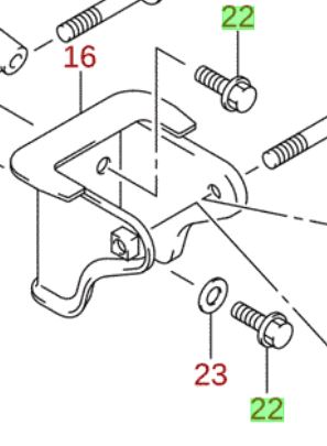 1x NEW Genuine Suzuki Engine Mount Bolt 09103-10405