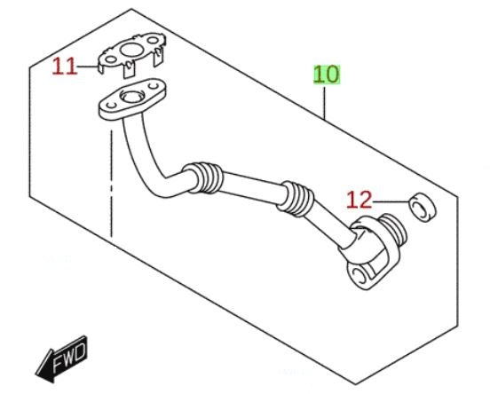 NEW Genuine Suzuki VITARA 1.6D TURBO OIL FEED PIPE 13940-55P00