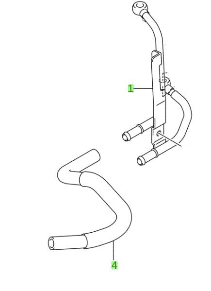 NEW Genuine Suzuki SPLASH AUTO TRANSMISSION Oil Cooler Pipe & Hose