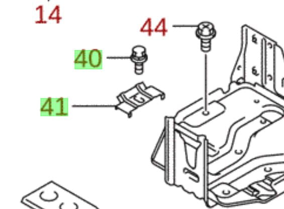 NEW Genuine Suzuki SWIFT 2005-2011 BATTERY Bracket & Bolt