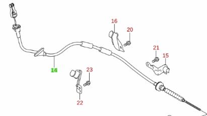 NEW Genuine Suzuki Ignis 2020-Onwards Clutch Cable 23710-73S20