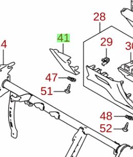 NEW Genuine Suzuki VITARA 2015-On Dash Trim Panel Right 73834-54P00-5PK