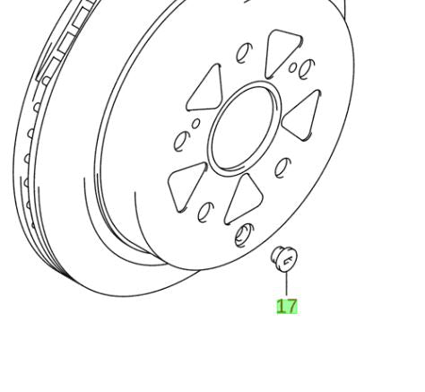 1x NEW Genuine Suzuki Disc Bung Cover 09250-10020