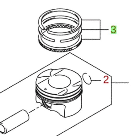4x NEW Genuine Suzuki K14D S-CROSS VITARA Piston Ring Sets 12140-53SA0