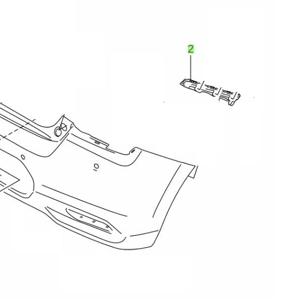 NEW Genuine Suzuki SWIFT 2024-On REAR Bumper Wing Bracket RIGHT 71821-70T00