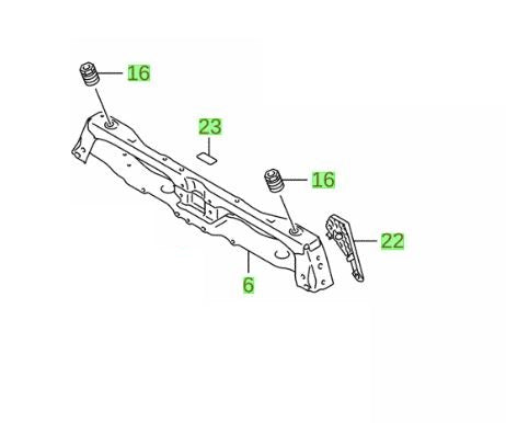NEW Genuine Suzuki IGNIS Front Upper Bonnet Latch CrossMember Brace
