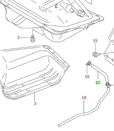 NEW Genuine Suzuki JIMNY Fuel Tank Evap Breather Hose Length 76cm 09359-54112-760