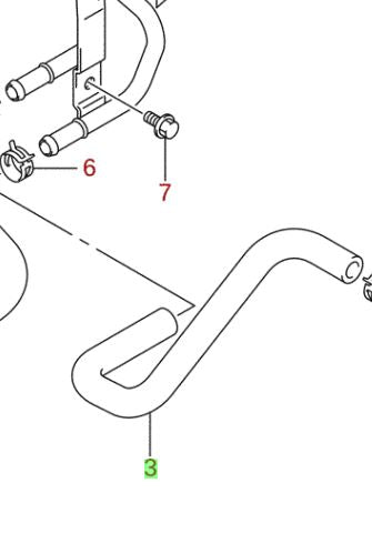 NEW Genuine Suzuki SPLASH AUTO TRANSMISSION Oil Outlet Cooler Hose 22931-51K10