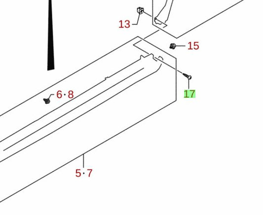 NEW Genuine Suzuki SCREW BOLT Various placements 03511-0512C