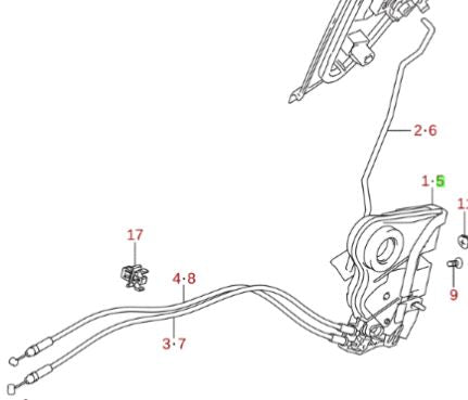 Genuine Suzuki SWIFT 2017-2024 DOOR Latch Lock Mechanism REAR LEFT 82350-62RA3