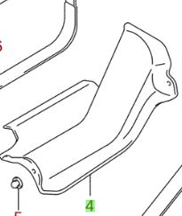 NEW Genuine Suzuki SWIFT SPORT 2005-11 Fuel Petrol Tank GUARD PROTECTOR 89311-62J00