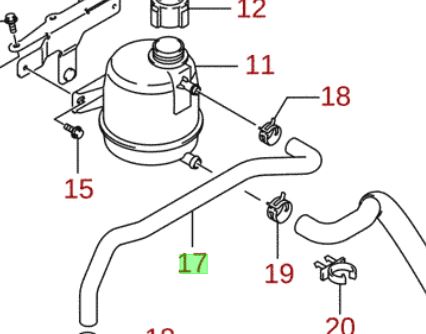 NEW Genuine Suzuki GRAND VITARA Cooling Relief Radiator Rubber Hose 17881-67J00