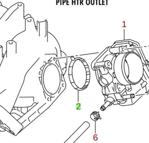 NEW Genuine Suzuki KIZASHI THROTTLE BODY GASKET SEAL 13421-57L10