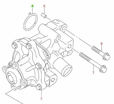 NEW Genuine Suzuki VITARA WATER PUMP O-RING 17611-76SA0
