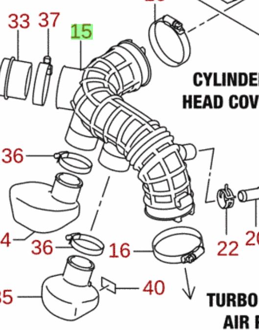 NEW Genuine Suzuki VITARA 1.0 Air Rubber/Plastic Pipe Hose 13881-64R00