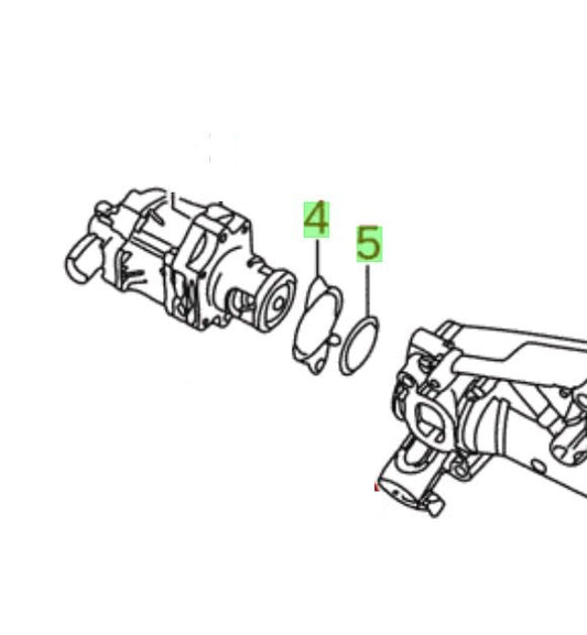 2x NEW Genuine Suzuki VITARA D16AA EGR VALVE Gaskets