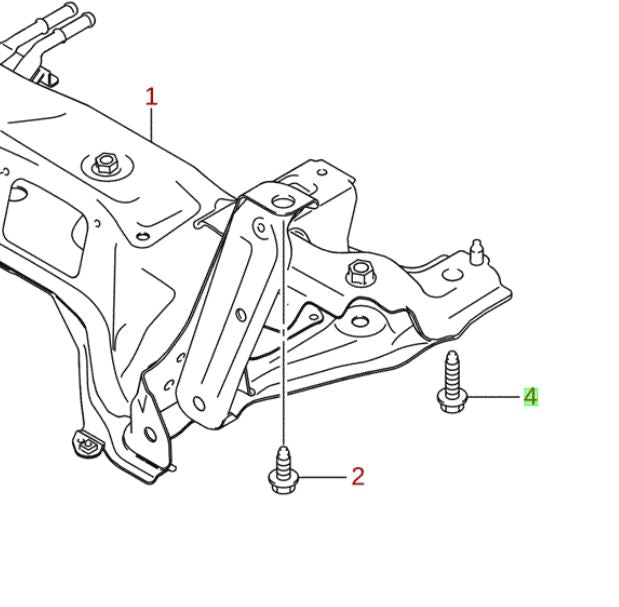 1x NEW Genuine Suzuki S-Cross Suspension Arm Sub Frame BOLT 45849-54P00