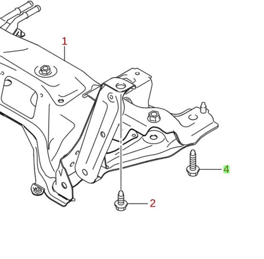 1x NEW Genuine Suzuki S-Cross Suspension Arm Sub Frame BOLT 45849-54P00
