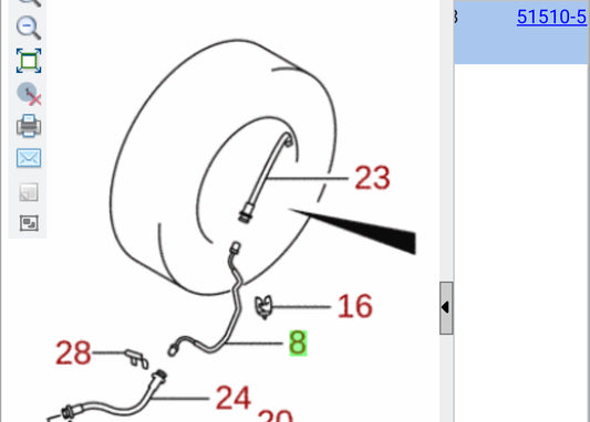 NEW Suzuki SWIFT 2017-24 Brake METAL PIPE HOSE Rear Right 51510-52RA0