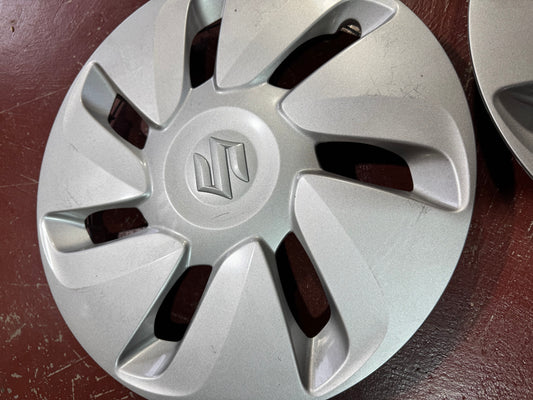 2nd Hand SET of 4 Genuine Suzuki CELERIO Wheel Trim HUB CAP COVER 14" Silver 43250-84M00-ZH1