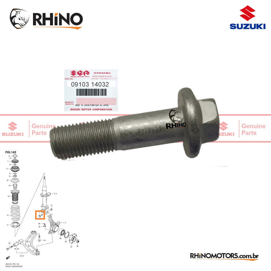 2x NEW Genuine Suzuki GV Front Suspension Shocker Bolts and Nuts 09103-14032 09159-14031