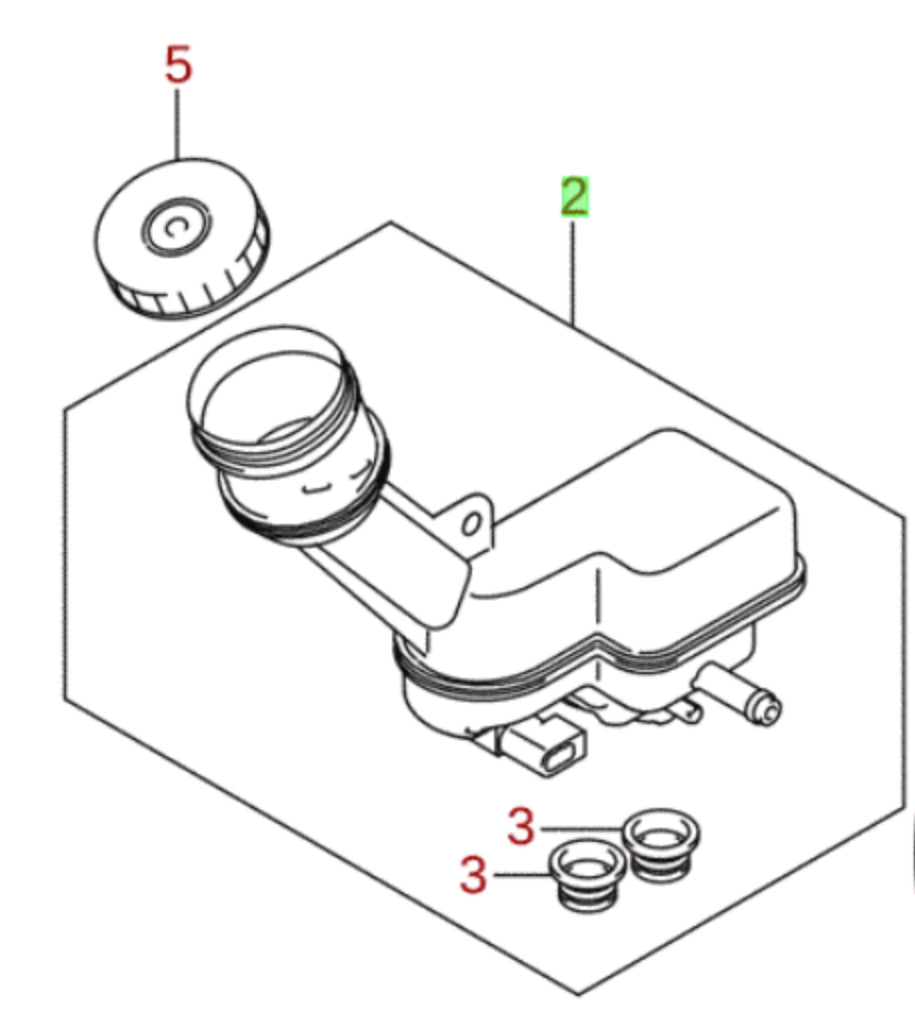 NEW Genuine Suzuki S-CROSS Brake Master Cylinder Reservoir 51200-61M60