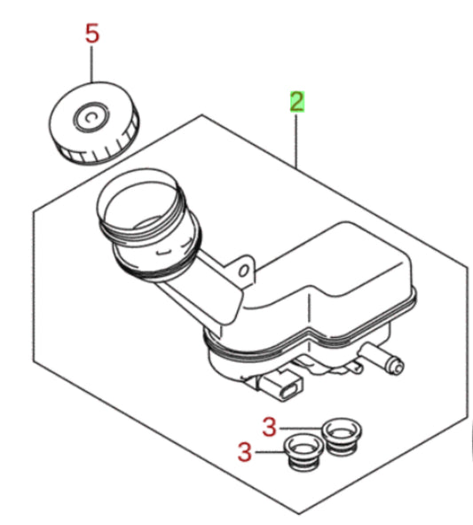 NEW Genuine Suzuki S-CROSS Brake Master Cylinder Reservoir 51200-61M60