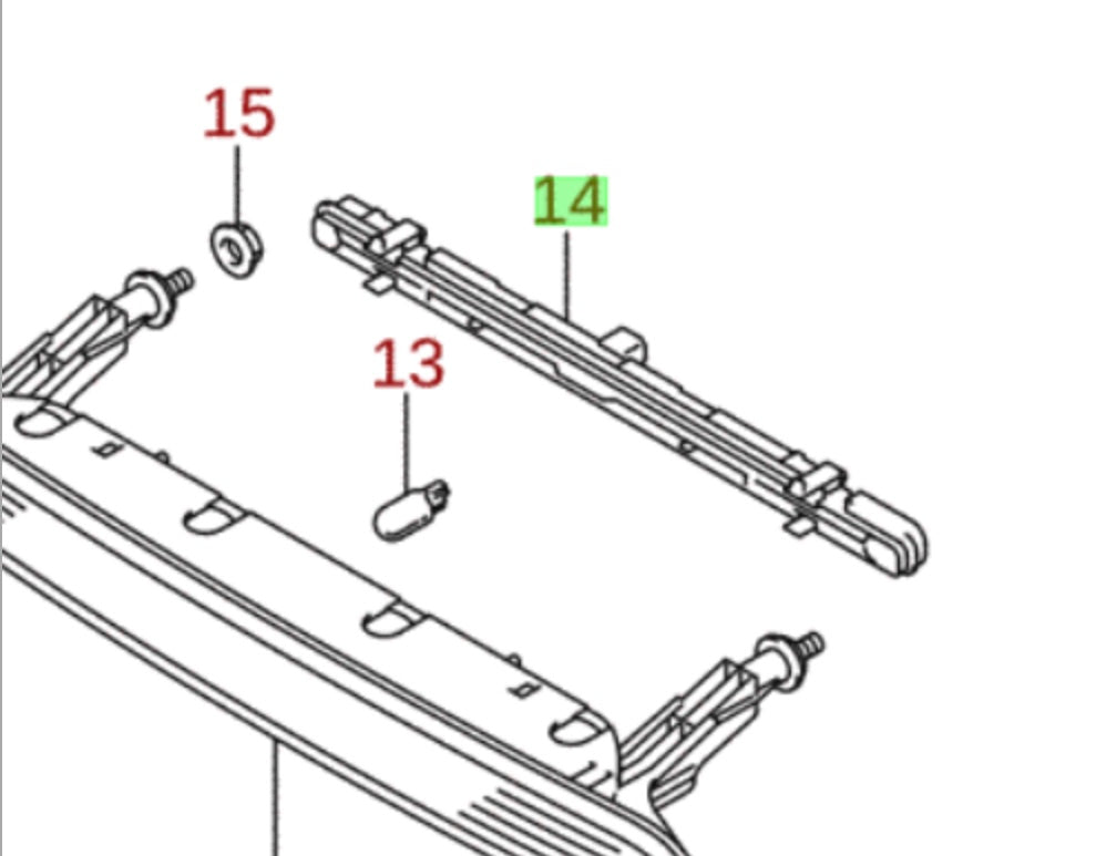 NEW Genuine Suzuki SPLASH Rear High Level Brake Lamp BULB HOLDER 35817-51K01